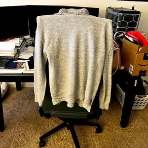 Grey turtle neck sweater shirt